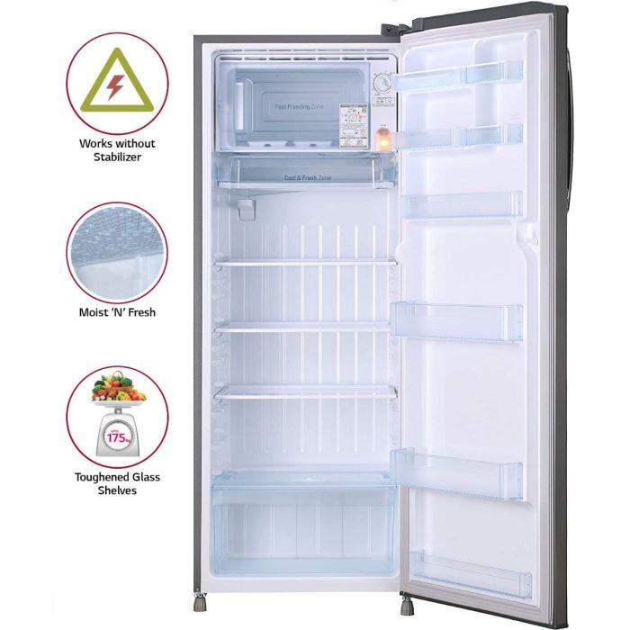 LG GL-B281BPZX.DPZZEBN Shiny Steel 261 Ltr REF DC