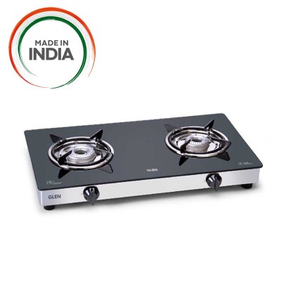 Glen 2 Burner Glass Top Cooktop 1020 GT AL