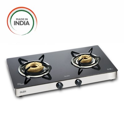Glen 2 Burner Glass Cooktop 1021 GT FORGED BURNERS HF