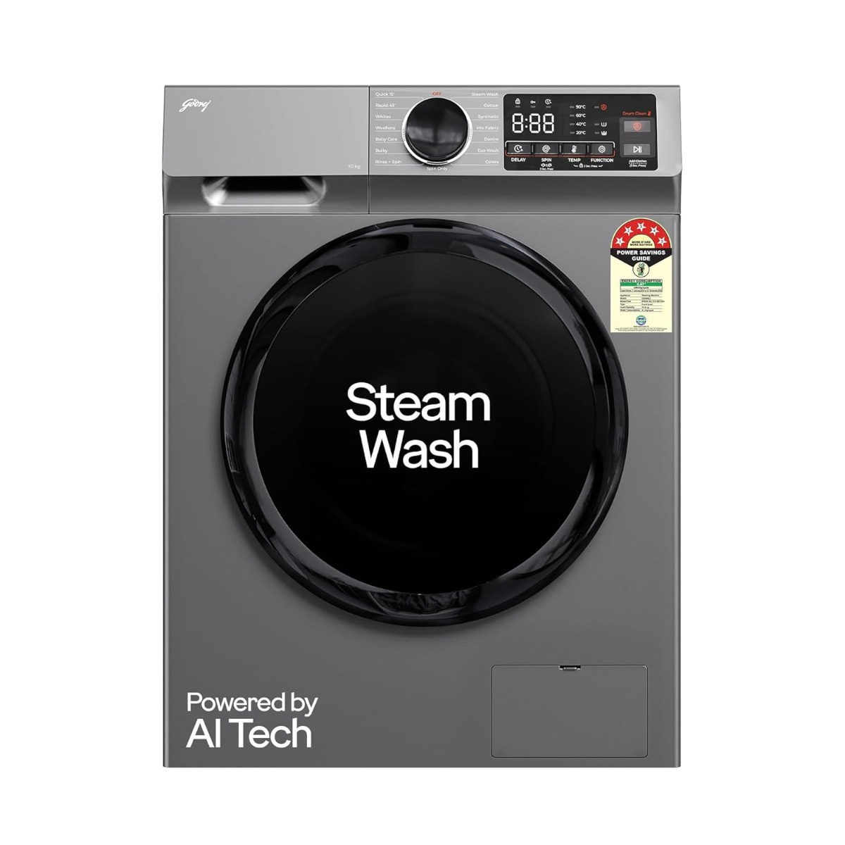 Godrej 10 Kg Fully-Automatic Front Load Washing Machine (WFEON CEL 1014 IEBT SLSR)