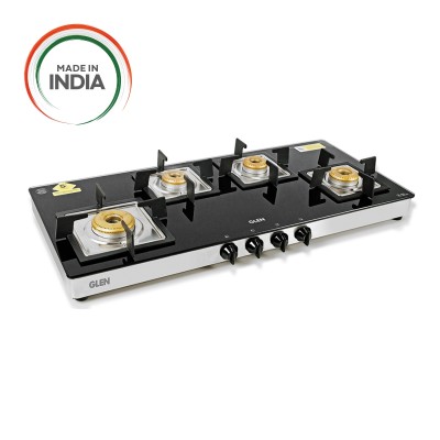 Glen 4 Burner Glass Cooktop 1049 SQ GT Forged BB
