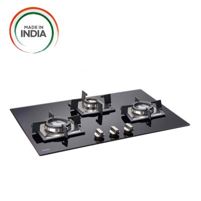 Glen 3 Burner Glass Top Cooktop 1073 SQ HT DOUBLE BRASS