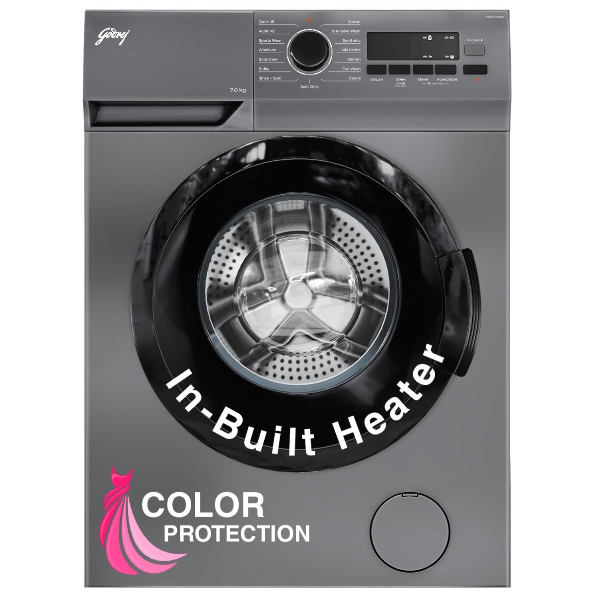 Godrej 7 Kg Eco Wash Fully-Automatic Front Load Washing Machine ( WFEON ARG 7012 5.0)