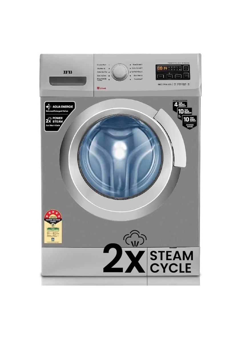 IFB 7 Kg 5 Star Front Load Washing Machine with Power Steam (NEO DIVA SXS 7010)