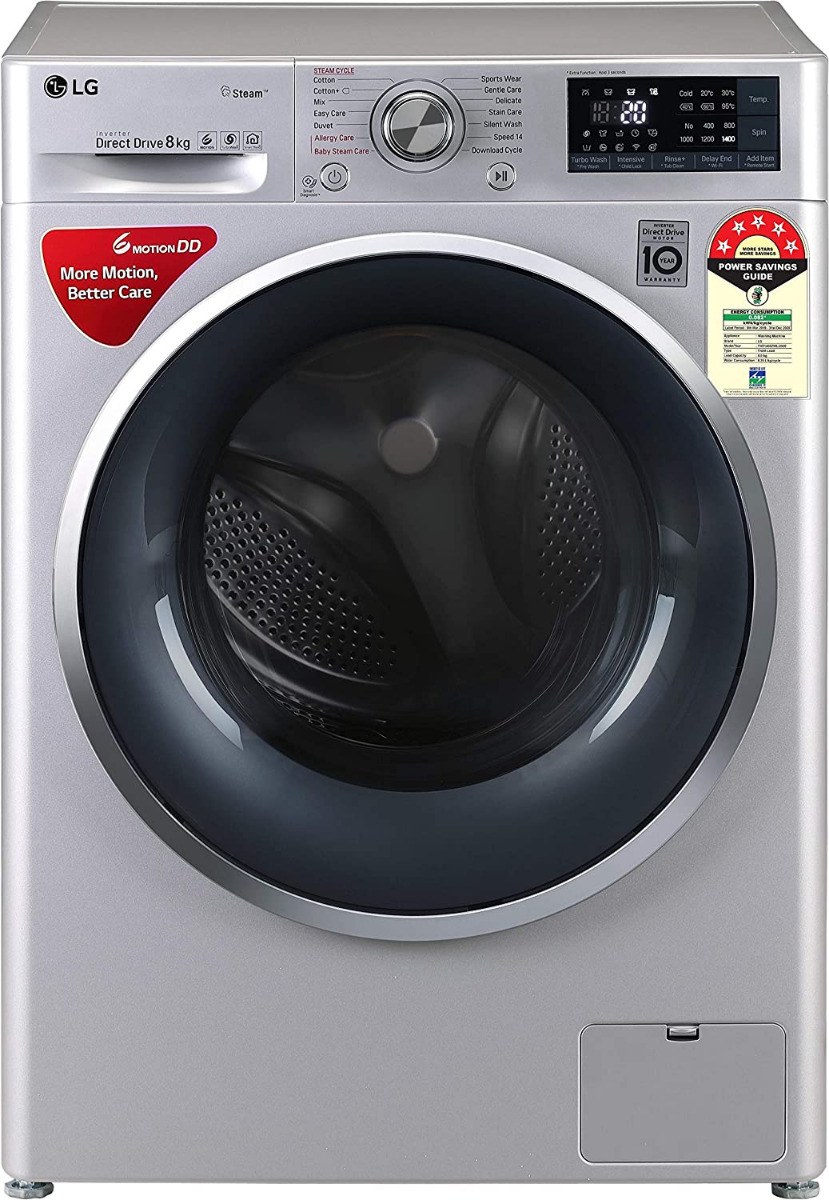 LG 8 Kg Fully Automatic Front Load Washing Machine FHT1408ZWL