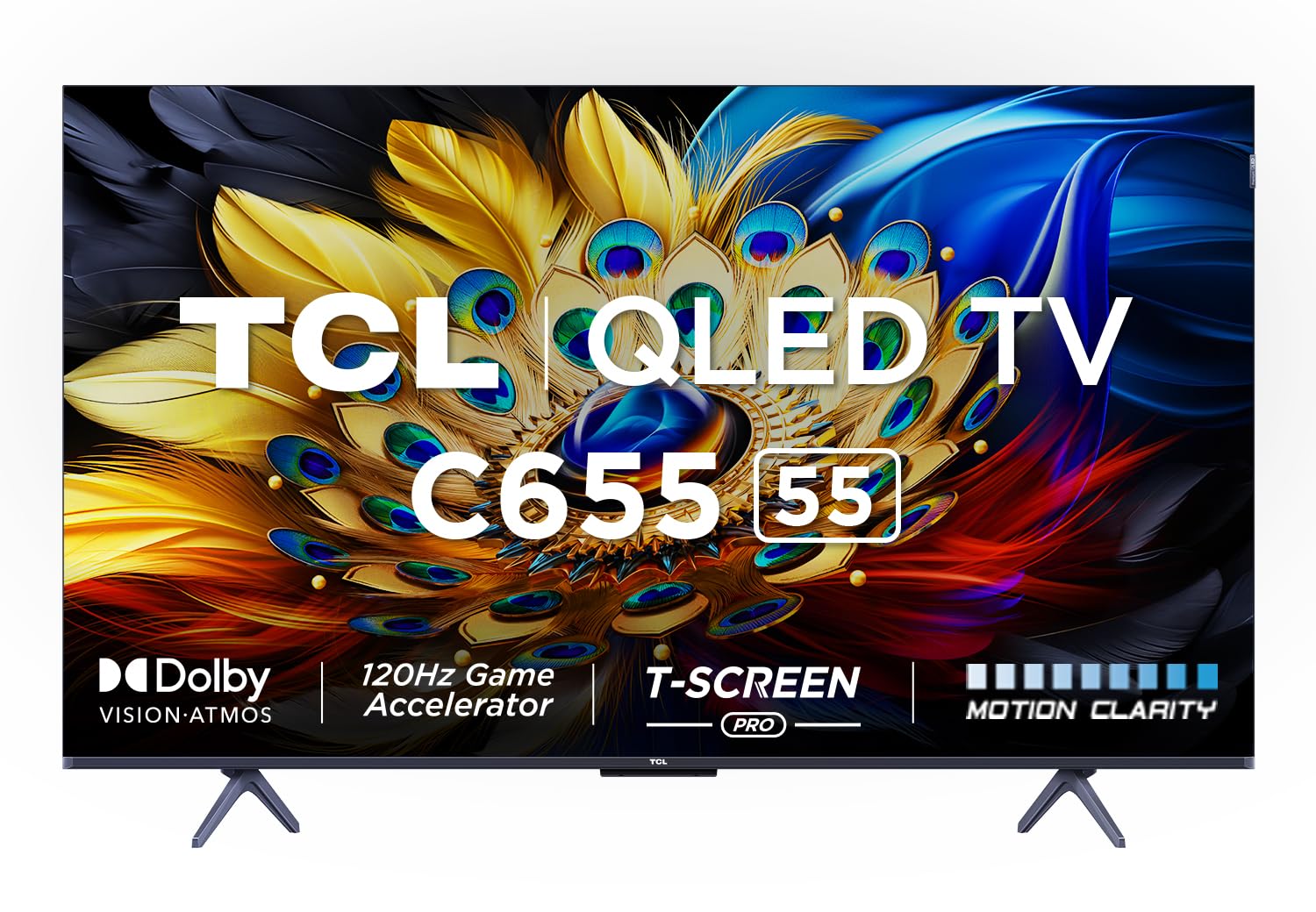 TCL 139 cm (55 inches) 4K Ultra HD Smart QLED Google TV 55C655