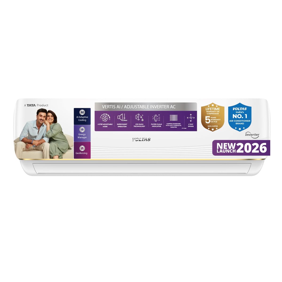 Voltas 1.5 Ton 183INV VERTIS AI ZEST GOLD_4504075_2026BEE-ID SPLIT AC