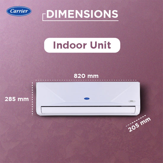 CARRIER 2.0 Ton CAI24XD3R36W0_24K XCEED EDGE GXI (WI-FI 2.0) ALPHA HYBRD INV. R32 SPLIT AC-ID SPLIT AC