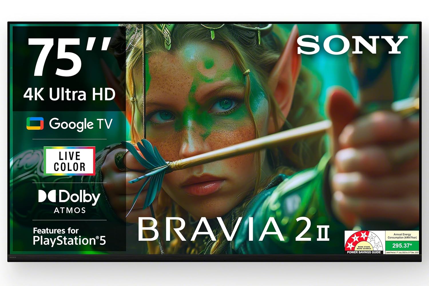 Sony 189 cm (75 inches) BRAVIA 2M2 Series 4K Ultra HD Smart LED Google TV K-75S25M2
