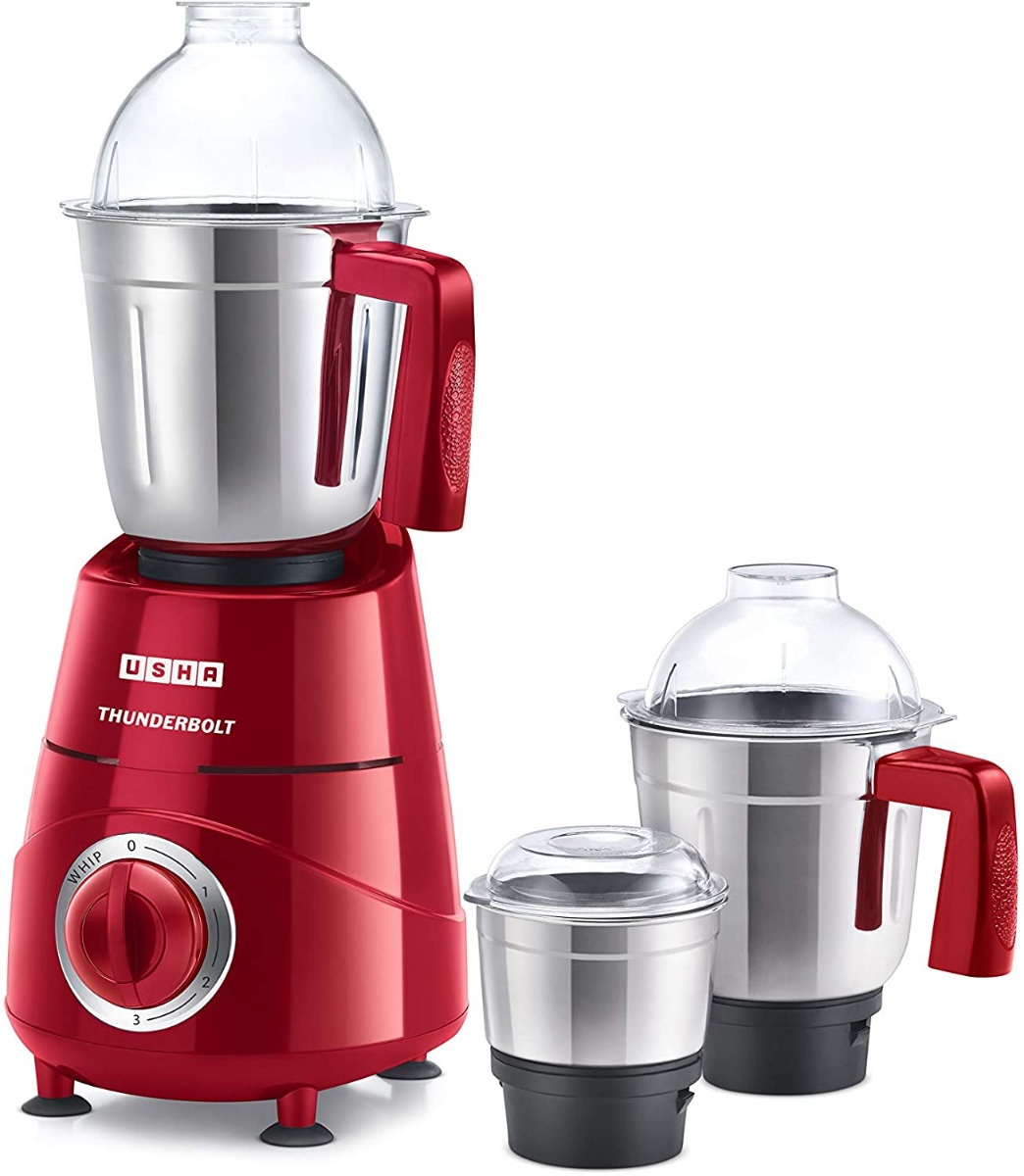Usha Thunderbolt Mixer Grinder 800-Watt 3 Jars