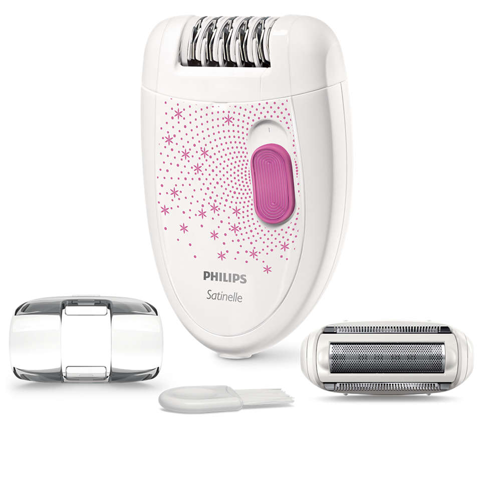 Philips BRE201 Epilator(Pink, White)
