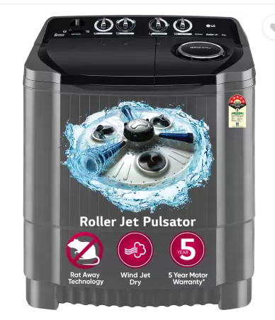 LG 8.5 kg Semi Automatic Top Load Washing Machine(P8535SKMZ)