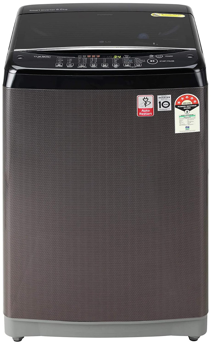 LG 8.0 Kg Inverter Fully-Automatic Top Loading WM T80SJBK1Z.ABKQEIL
