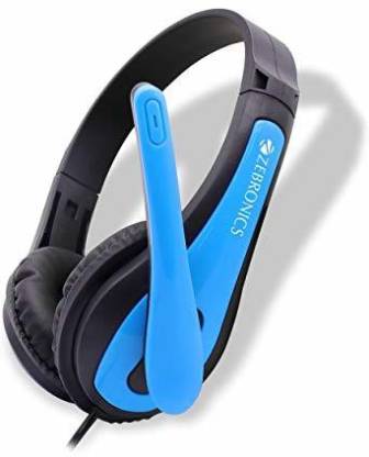 ZEBRONICS Wired Headset Bolt (Blue:black)