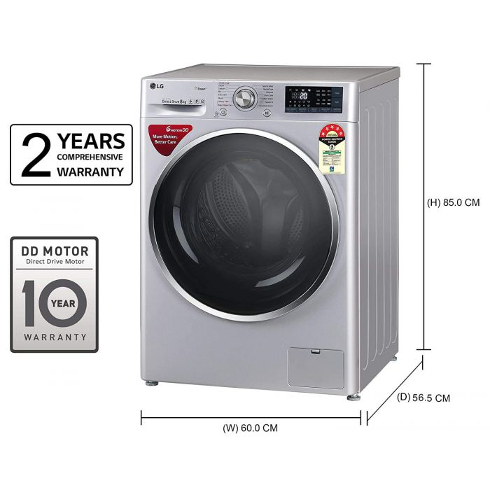 LG 8 Kg Fully Automatic Front Load Washing Machine FHT1408ZWL